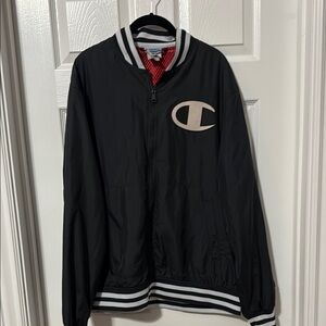 Champion Black Windbreaker Jacket